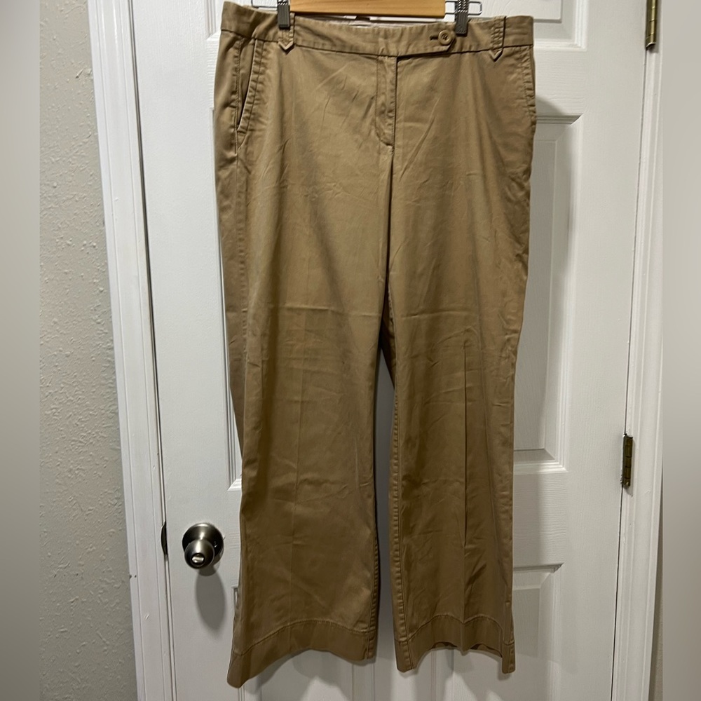 Ann Taylor Loft Marisa wide leg sateen pant